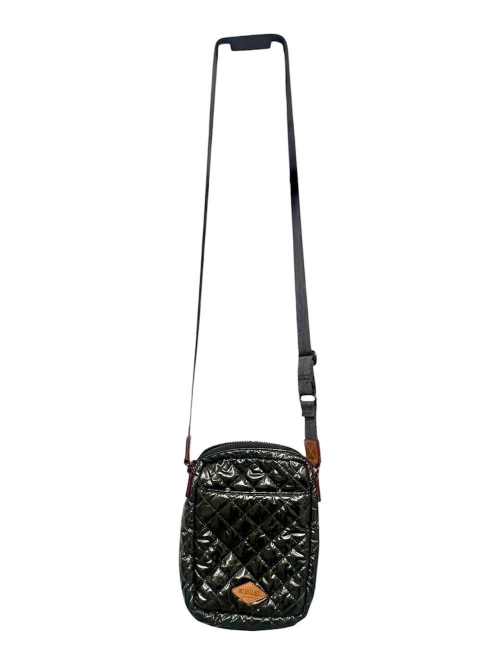 MZ Wallace Metro Crossbody- Anthracite Lacquer. Like New. Approx. 6 x 9 - Picture 3 of 7
